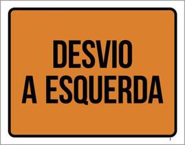 Kit 3 Placas Desvio A Esquerda 36X46