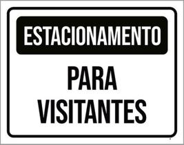 Kit 3 Placas Estacionamento Para Visitantes 36X46