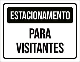 Kit 3 Placas Estacionamento Para Visitantes