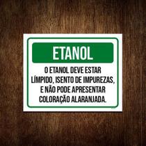 Kit 3 Placas Etanol Deve Estar Límpido Isento Impurezas