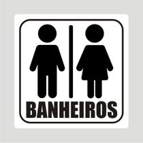 Kit 3 Placas para Banheiros - Feminino - Masculino - Geral Kit 3 Placas para Banheiros - Feminino - Masculino - Geral