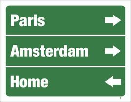 Kit 3 Placas Paris Amsterdam Home 36X46 Kit 3 Placas Paris Amsterdam Home 36X46