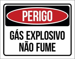 Kit 3 Placas Perigo Gás Explosivo Não Fume Kit 3 Placas Perigo Gás Explosivo Não Fume
