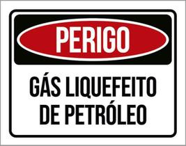 Kit 3 Placas Perigo Gás Liquefeito Petróleo 36X46