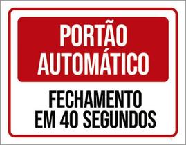 Kit 3 Placas Portão Automático Fechamento 40 Segundos 36X46