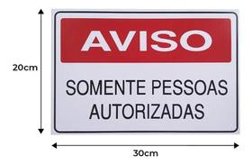 Kit 3-placas Proibido A Entrada De Pessoas Não Autorizadas 3uni.