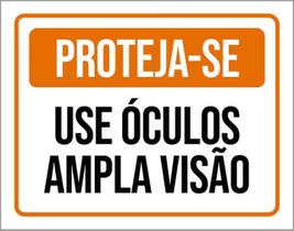 Kit 3 Placas Proteja-Se Use Óculos Amplia Visão 36X46