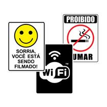 Kit 3 placas PVC 15x20cm Varejo