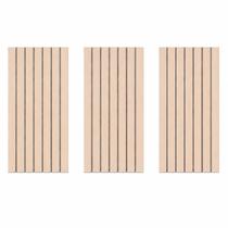 Kit 3 Placas Ripadas Adesivas Decorativas PVC Autocolante Marrom 60x30cm Para Parede Painel Cabeceira Móveis Impermeável Kit 3 Placas Ripadas Adesivas Decorativas PVC Autocolante Marrom 60x30cm Para Parede Painel Cabeceira Móveis Impermeável