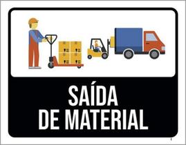 Kit 3 Placas Saída De Material Desenho 36X46 Kit 3 Placas Saída De Material Desenho 36X46