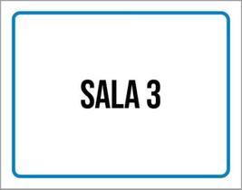 Kit 3 Placas Setor ul Sala 3 36X46