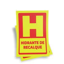 Kit 3 Placas sinalização 15x21cm EM PVC PL(1034) - Tema: Hidrante de Recalque Kit 3 Placas sinalização 15x21cm EM PVC PL(1034) - Tema: Hidrante de Recalque