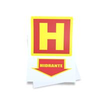 Kit 3 Placas sinalização 15x21cm EM PVC PL(122) Tema: Hidrante Kit 3 Placas sinalização 15x21cm EM PVC PL(122) Tema: Hidrante