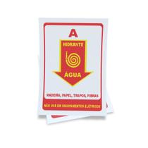Kit 3 Placas sinalização 15x21cm EM PVC PL(124) Tema: Hidrante Kit 3 Placas sinalização 15x21cm EM PVC PL(124) Tema: Hidrante