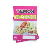 Kit 3 Placas sinalização 15x21cm EM PVC PL(150) - Tema: Geladinho 15x21 Kit 3 Placas sinalização 15x21cm EM PVC PL(150) - Tema: Geladinho 15x21