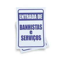 Kit 3 Placas sinalização 15x21cm EM PVC PL(185) - Tema: Banhista