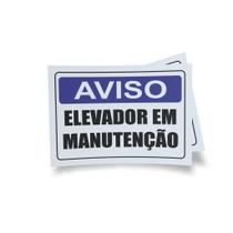 Kit 3 Placas sinalização 15x21cm EM PVC PL(202) - Tema: Manutenção Kit 3 Placas sinalização 15x21cm EM PVC PL(202) - Tema: Manutenção