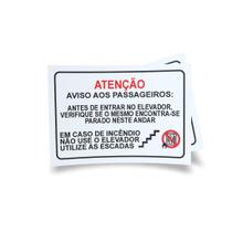 Kit 3 Placas sinalização 15x21cm EM PVC PL(213) - Tema: Incêndio