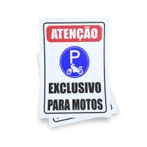 Kit 3 Placas sinalização 15x21cm EM PVC PL(224) - Tema: Condomínio Garagem