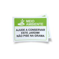 Kit 3 Placas sinalização 15x21cm EM PVC PL(234) - Tema: Jardim Kit 3 Placas sinalização 15x21cm EM PVC PL(234) - Tema: Jardim