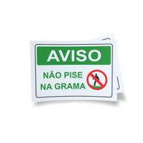 Kit 3 Placas sinalização 15x21cm EM PVC PL(237) - Tema: Jardim