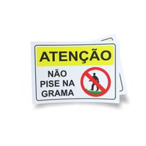 Kit 3 Placas sinalização 15x21cm EM PVC PL(238) - Tema: Jardim