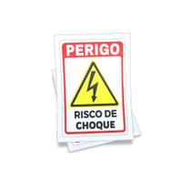 Kit 3 Placas sinalização 15x21cm EM PVC PL(28) - Tema: Painel Elétrico Kit 3 Placas sinalização 15x21cm EM PVC PL(28) - Tema: Painel Elétrico