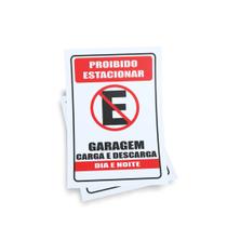 Kit 3 Placas sinalização 15x21cm EM PVC PL(296) - Tema: Carga e Descarga Kit 3 Placas sinalização 15x21cm EM PVC PL(296) - Tema: Carga e Descarga