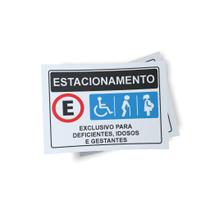 Kit 3 Placas sinalização 15x21cm EM PVC PL(342) Tema: PPLerencial