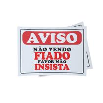 Kit 3 Placas sinalização 15x21cm EM PVC PL(354B) Tema: Fiado