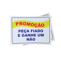 Kit 3 Placas sinalização 15x21cm EM PVC PL(356) Tema: Fiado