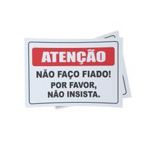 Kit 3 Placas sinalização 15x21cm EM PVC PL(358) Tema: Fiado