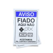 Kit 3 Placas sinalização 15x21cm EM PVC PL(360) Tema: Fiado