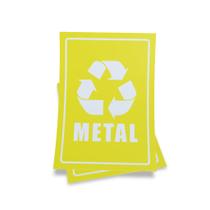 Kit 3 Placas sinalização 15x21cm EM PVC PL(385) - Tema: Lixo Metal Kit 3 Placas sinalização 15x21cm EM PVC PL(385) - Tema: Lixo Metal