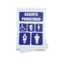 Kit 3 Placas sinalização 15x21cm EM PVC PL(510) Tema: PPLerencial