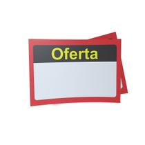 Kit 3 Placas sinalização 15x21cm EM PVC PL(534) - Tema: Oferta