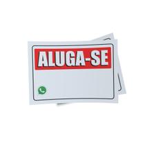 Kit 3 Placas sinalização 15x21cm EM PVC PL(557) - Tema: Aluga-se Kit 3 Placas sinalização 15x21cm EM PVC PL(557) - Tema: Aluga-se