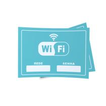 Kit 3 Placas sinalização 15x21cm EM PVC PL(560) - Tema: WIFI