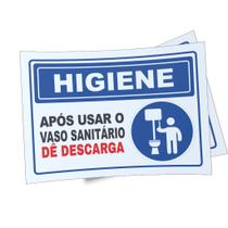 Kit 3 Placas sinalização 15x21cm EM PVC PL(73) - Tema: Aviso Banheiro Kit 3 Placas sinalização 15x21cm EM PVC PL(73) - Tema: Aviso Banheiro