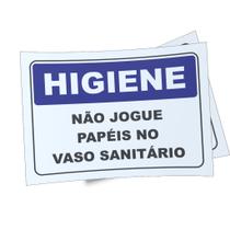 Kit 3 Placas sinalização 15x21cm EM PVC PL(78) - Tema: Aviso Banheiro Kit 3 Placas sinalização 15x21cm EM PVC PL(78) - Tema: Aviso Banheiro