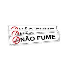 Kit 3 Placas sinalização 15x21cm PL(371) - Tema: Proibido Fumar