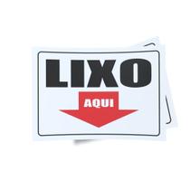 Kit 3 Placas sinalização 15x21cm PL(389) - Tema: Lixo Kit 3 Placas sinalização 15x21cm PL(389) - Tema: Lixo