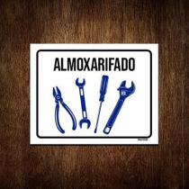 Kit 3 Placas Sinalização Almoxarifado Ferramentas