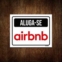 Kit 3 Placas Sinalização - Aluga-se Airbnb