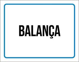 Kit 3 Placas Sinalização Ambiente Balança