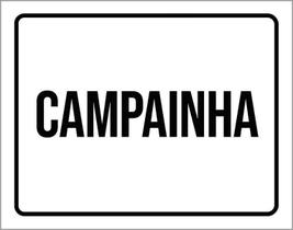 Kit 3 Placas Sinalização Ambiente Campainha