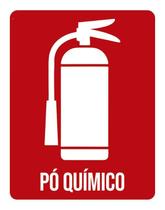 Kit 3 Placas Sinalização Ambiente Hidrante Pó Químico