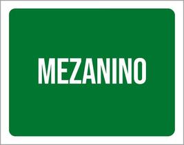 Kit 3 Placas Sinalização Ambiente Mezanino