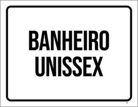 Kit 3 Placas Sinalização - Banheiro Unissex Setor