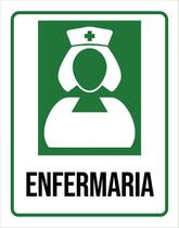 Kit 3 Placas Sinalização Hospitalar Enfermaria